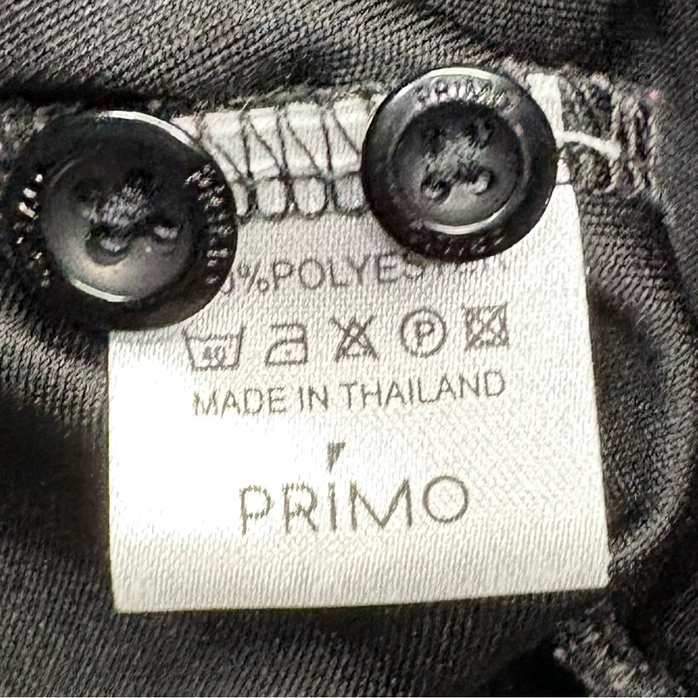 Primo Golf Polo Shirt Mens 2XL XXL Black Button Down Performance Stretch - Picture 6 of 8